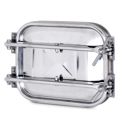 RECTANGULAR DOOR INOX 530x420mm FOR CONCRETE (113)