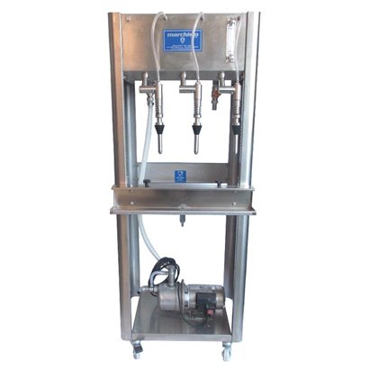 RIEMPITRICE INOX "UPPER" 3 SIFONI CON POMPA