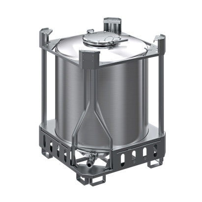 PALLETIZED STAINLESS STEEL TANK AISI 304 MOD. "PL"