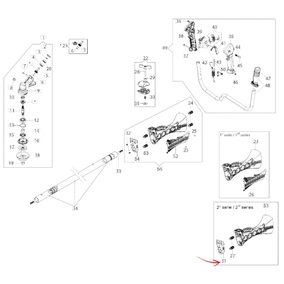 ANTI-VIBRATION SUPPORT FOR EFCO 5500 BOSS BRUSH CUTTER