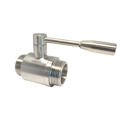 VANNE À BOULE INOX AISI304 GAZ MALE - FEMELLE DIN
